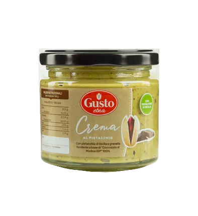 Etna Pistachio Cream with Sicilian Pistachios and Dark Modica Chocolate - 190g